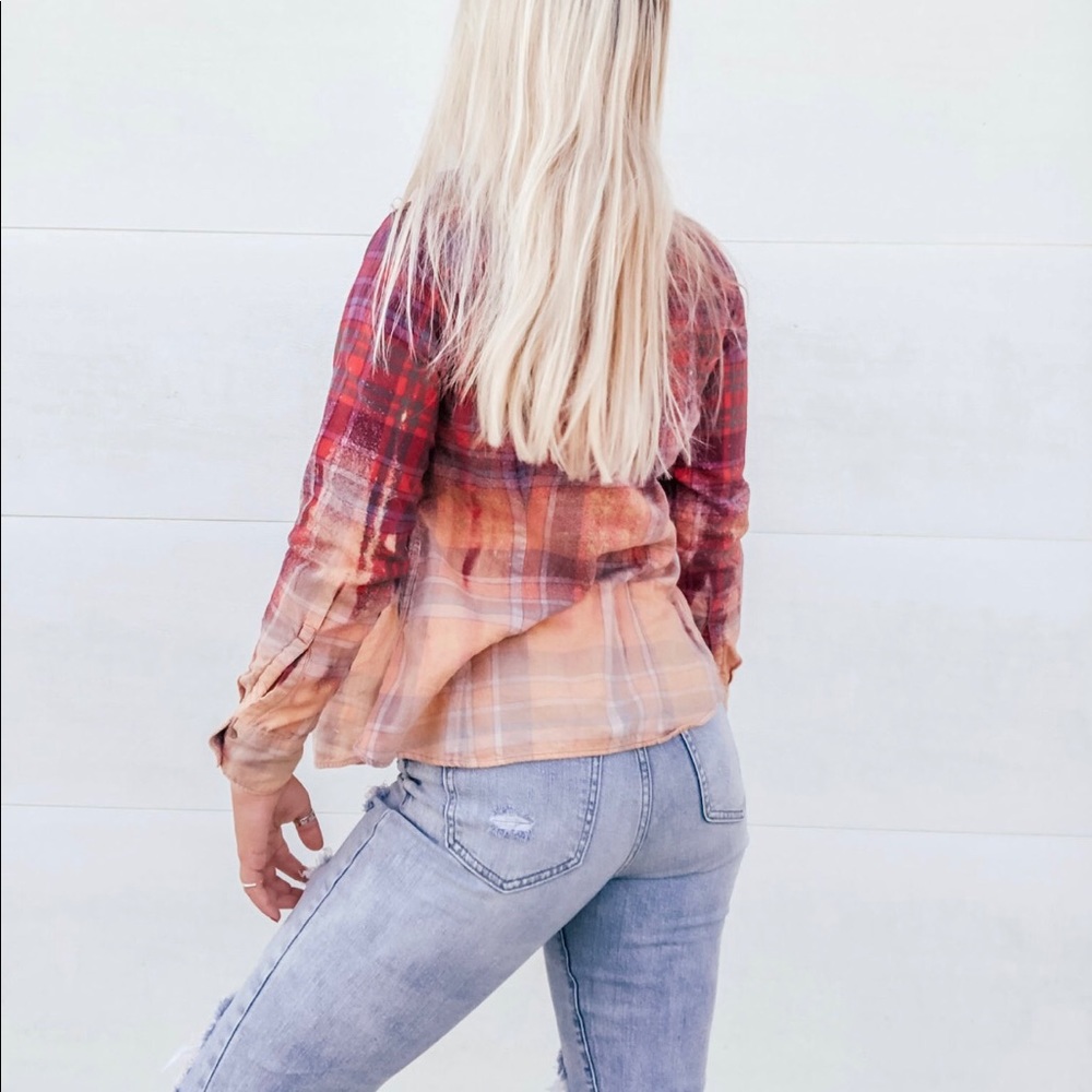 Hand bleached flannel - Picture 2 of 5